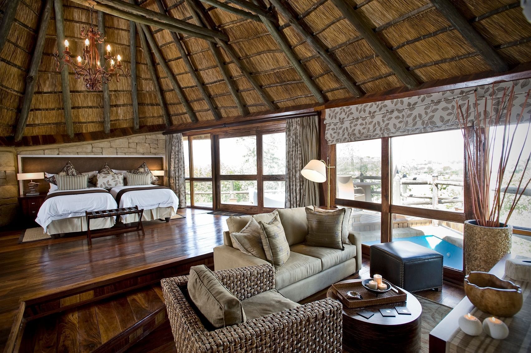 Accommodation Villa Twin Bed | Serena Mivumo River Lodge | Tanzania Safari